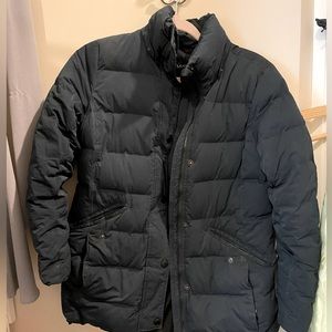 Sold. Lands' end navy blue down jacket